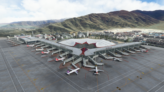 SamScene3D Tibet Lhasa Gonggar (ZULS) for MSFS-2020