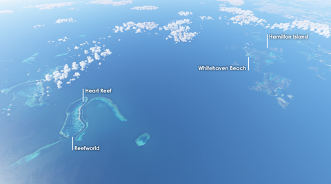 AUscene Reefworld Great Barrier Reef (YBHM) for MSFS