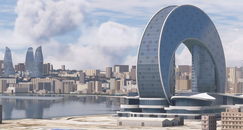 Azrsim Baku Landmarks for MSFS
