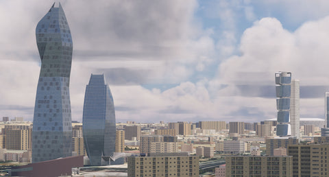 Azrsim Baku Landmarks for MSFS