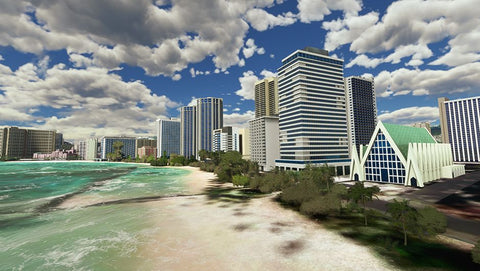 SamScene3D Honolulu Modern City for MSFS