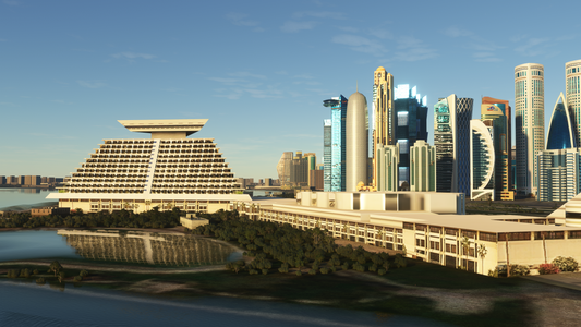 Iron Sim Doha City Skyscrapers Landmarks for MSFS-2020
