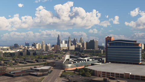 Dfflyer Direct Michigan & Windsor Ontario City Pack for MSFS