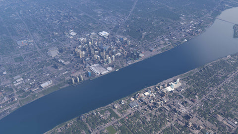 Dfflyer Direct Michigan & Windsor Ontario City Pack for MSFS