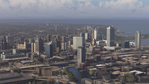 Dfflyer Direct Milwaukee Wisconsin City & Bridges Pack for MSFS