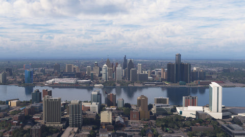 Dfflyer Direct Michigan & Windsor Ontario City Pack for MSFS