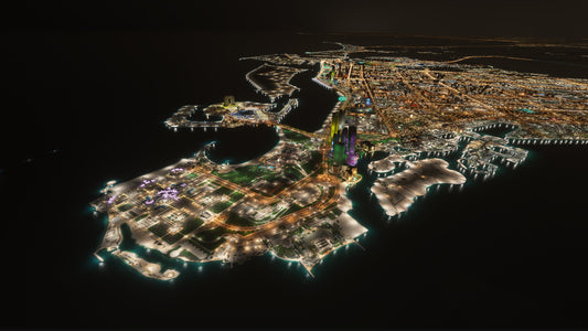 Dreamscenery Abu Dhabi Night Enhanced for MSFS-2024