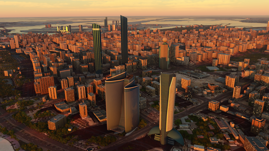 Iron Sim Abu Dhabi Highrise Landmarks for MSFS-2020