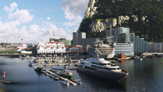 SamScene3D Gibraltar Scenic Life for MSFS-2020